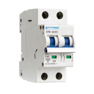 Magnetotérmico ATMOSS 2P 10A 10KA Curva C