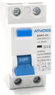 DIFERENCIAL ATMOSS 2P 40A 30mA 6KA TIPOAC